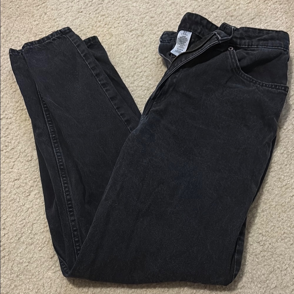 H&M High-Waisted Black Mom Jeans
